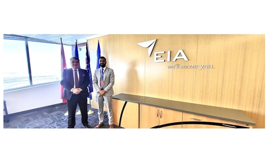 The Ambassador visits Edmonton International Airport