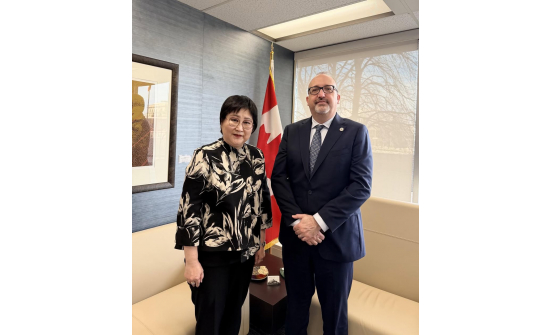 AMBASSADOR E.SARANTOGOS MET WITH CHIEF OF PROTOCOL OF CANADA SÉBASTIEN CARRIÈRE