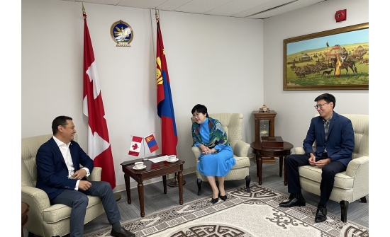 A REPRESENTATIVE OF THE MONGOLIAN NATIONAL CHAMBER OF COMMERCE AND INDUSTRY HAS BEEN APPOINTED IN CANADA